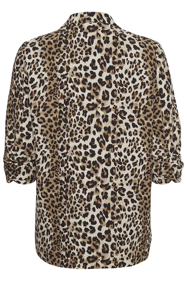 Beige Leopard Blazer from Soaked in Luxury – Buy Beige Leopard Blazer ...