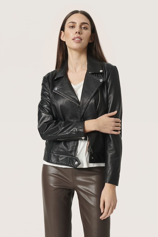 Peer boycot typist Soaked in Luxury Black Leren jas - Koop hier Black Leren jas uit maat XS-XL