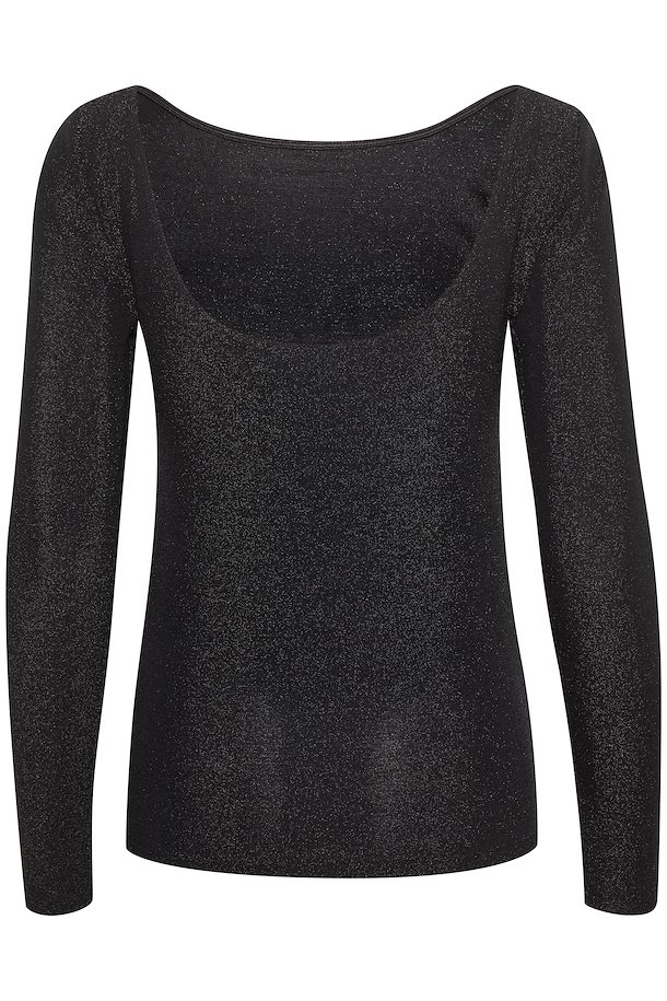 Black lurex on black Long sleeved T-shirt from Soaked in Luxury – Buy ...