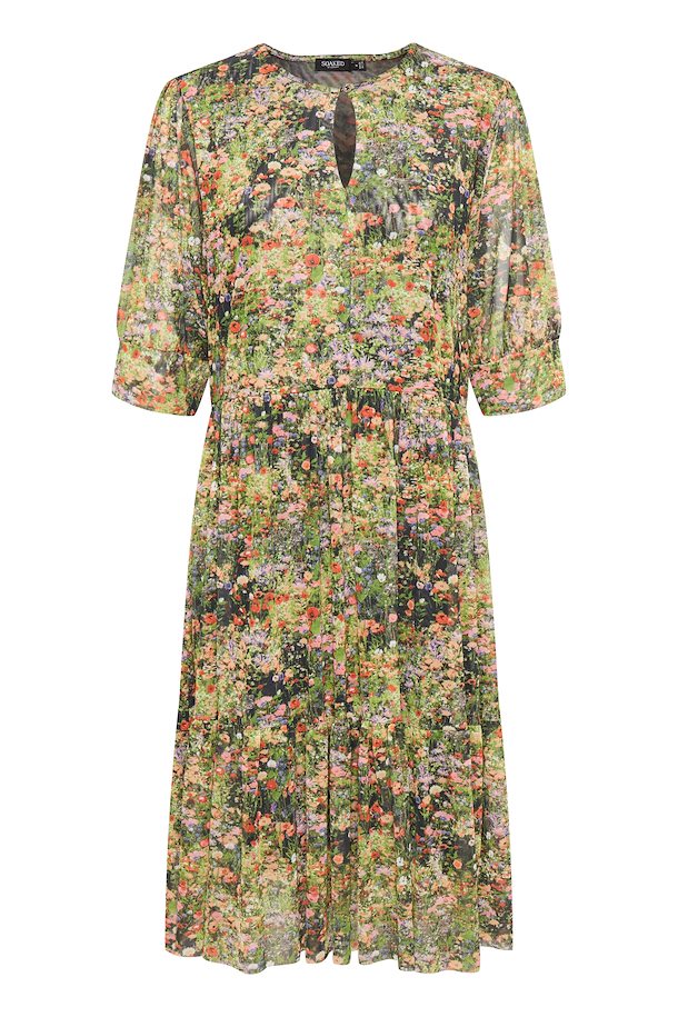 Floral Garden Jersey dress from Soaked in Luxury – Buy Floral Garden ...