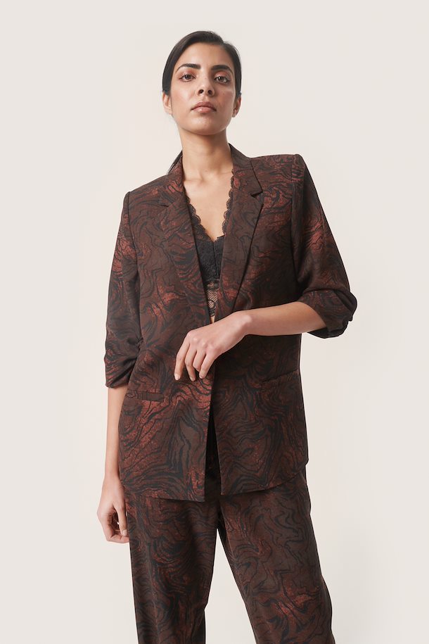 Java Swirl Print SLShirley Printed Blazer from Soaked in Luxury – Buy ...