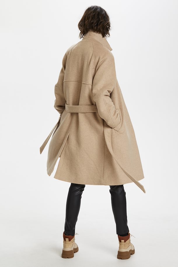 Light Taupe Melange Outerwear from Soaked in Luxury – Buy Light Taupe ...