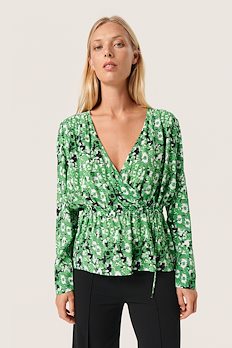 Soaked in Luxury Sljelena Wrap Blouse – blouses & shirts – shop at Booztlet