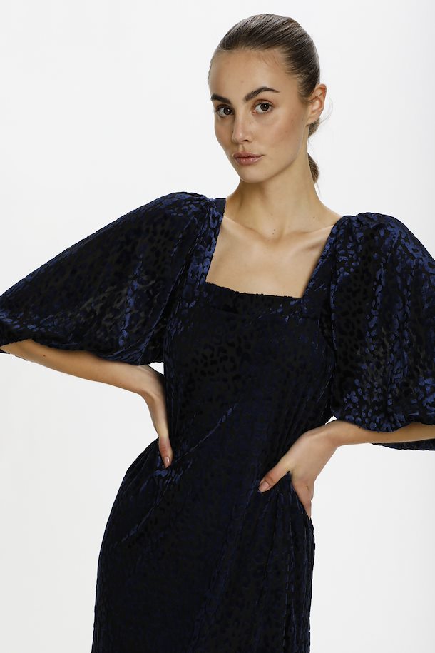 navy jersey gown