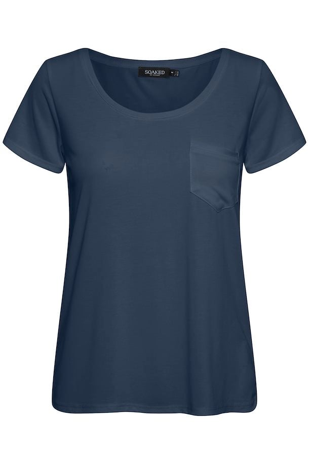 Navy Short sleeved t-shirt from Soaked in Luxury – Buy Navy Short ...