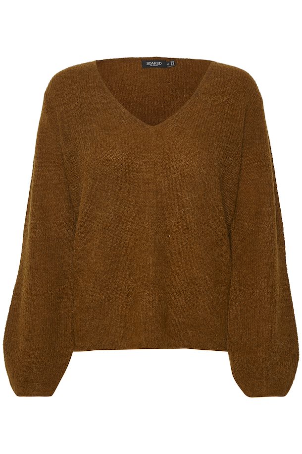 Sugar Almond SLTuesday V-Neck Jumper LS from Soaked in Luxury – Buy ...