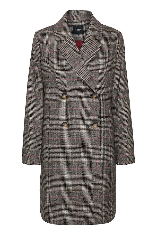 Tweed Check Coat from Soaked in Luxury – Buy Tweed Check Coat from size ...
